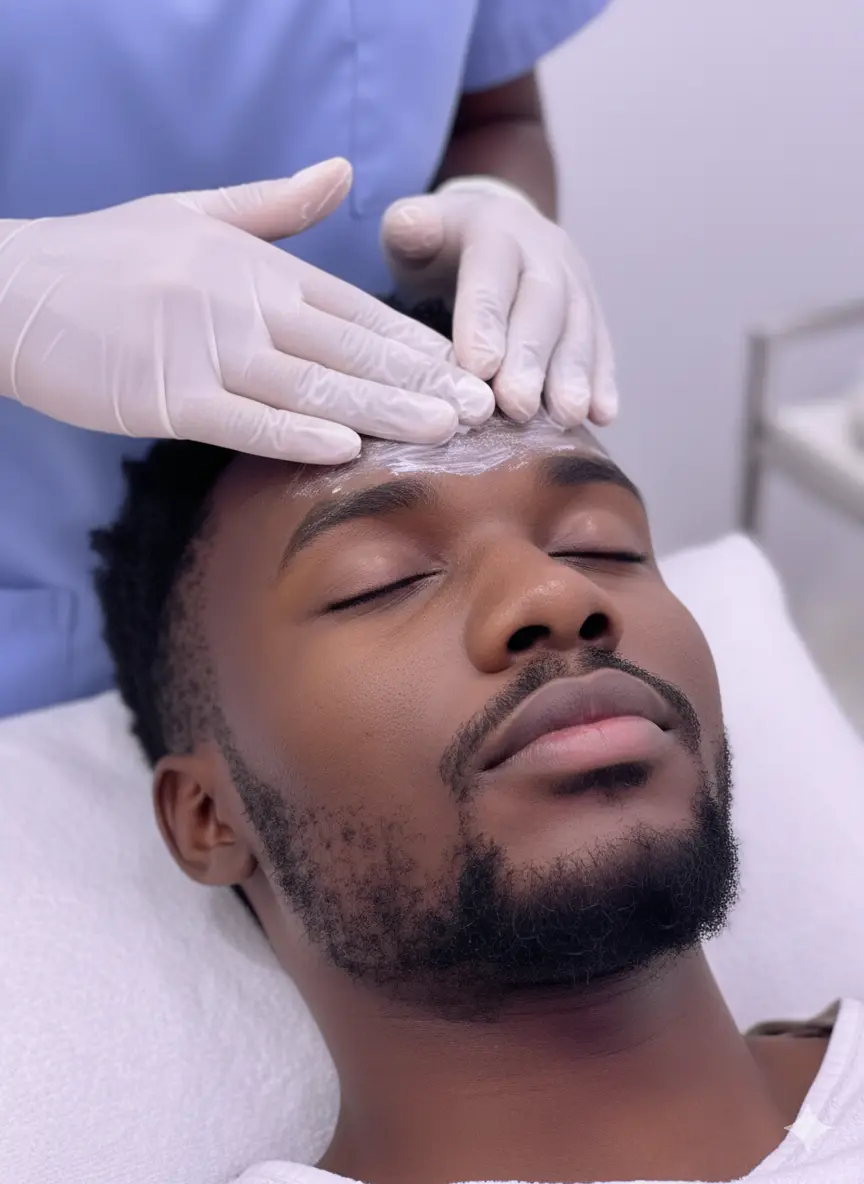 Therapist preparing a relaxing massage in Shebah Spa, Ruiru